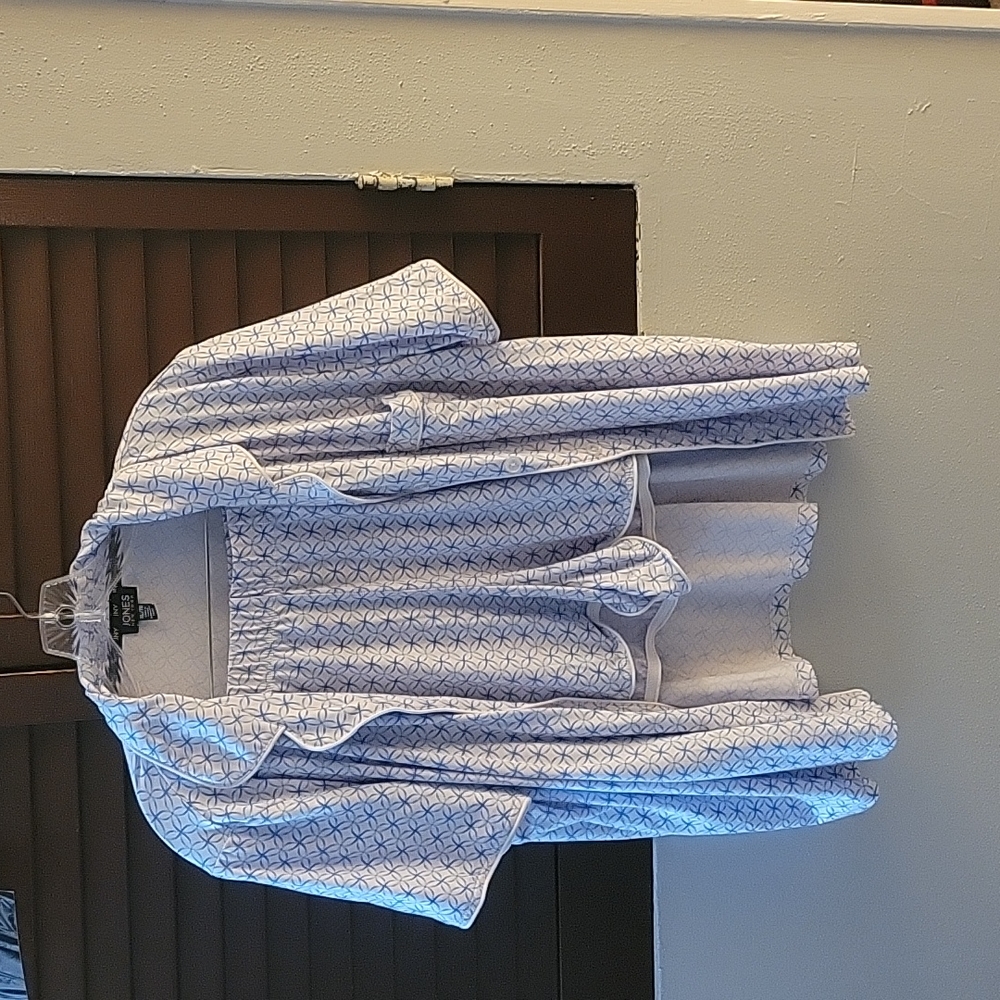 Blue and white pjs